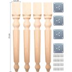 Turan Ahşap Masa Ayağı - Mutfak - Çalışma Masası Ayağı - Uzunluk : 75 cm