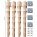 Turan Ahşap Masa Ayağı - Mutfak Masası - Çalışma Masası Ayağı - Uzunluk : 75 cm