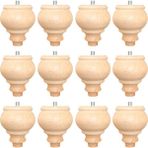 Turan Ahşap Mobilya Ayağı - Koltuk Ayağı - Sehpa Ayağı - Baza Ayağı- Mobilya Ayağı -Ahşap Ayak/ Uzunluk: 10 cm / Çap: 7.5 cm