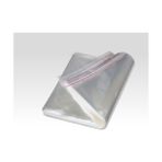 Turan Ambalaj 40 x 60 +5 cm Şeffaf Bantlı Jelatin Torba - Yapışkanlı Poşet - 100'LÜ