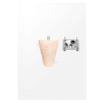 turanahşap Konik ayak - Koltuk Ayağı - Baza ayağı - Uzunluk: 5 cm / Kalınlık ; 5.5 cm