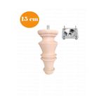 turanahşap(16) turanahşap Koltuk Ayağı - Sehpa Ayağı- Ahşap Mobilya Ayağı - Uzunluk: 15 Cm/Çap: 5.5 Cm ham ahşap
