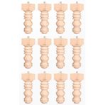 turanahşap(189) turanahşap Ahşap Koltuk Ayağı - Baza Ayağı- Mobilya Ayağı -ahşap Ayak/Uzunluk: 15 Cm/Çap: 5.5 Cm Ham Ahşap