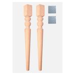 turanahşap(292) turanahşap Dresuar Ayağı - Sehpa Ayağı -ahşap Yak - Mobilya Ayağı/Uzunluk: 75 Cm Çap: 7.5 Cm