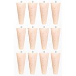 turanahşap(296) turanahşap koltuk ayağı sehpa ayağı-baza ayağı-mobilya ayağı- ahşap ayak- Uzunluk:12 cm çap:5.5 cm / 12 li set Ahşap