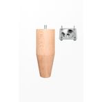 turanahşap(328) turanahşap Ham Ahşap Mobilya Ayağı/Uzunluk:16 Cm/Çap :5.5 Cm/Montaj Aparatıyla Birlikte Gönderim! Bej
