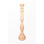 turanahşap(333) turanahşap Ahşap Şamdan -uzunluk 53 Cm/Kalınlık 75 Mm krem