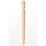 turanahşap(360) turanahşap Torna Masa Ayağı Fitilli Dekoratif Şık Tasarım/Uzunluk: 75 Cm Çap: 7.5 Cm bej