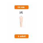 turanahşap(72) turanahşap Ahşap Mobilya Ayağı- Sehpa Ayağı- Puf Ayağı- Tv Ünite Ayağı (UZUNLUK 12 CM) ham ahşap