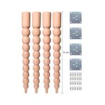 turanahşap(84) turanahşap Ahşap Masa Ayağı -uzunluk: 75 Cm/Kalınlık: 7.5 Cm Ham ahşap