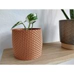 Turansoy Craft Triangle Modern Saksı - Kahve