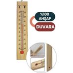 Turanyolu Vintage Ahşap Termometre – Duvar Tipi, Estetik ve Fonksiyonel