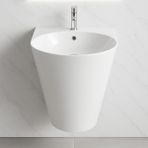 Turavıt İglo Beyaz Delikli Monoblok Lavabo 44 Cm IGL5910
