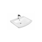 Turavit Plaza Batarya Delikli Beyaz Lavabo 60x48 Cm PLZ1701