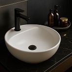 Turavit Toledomix Çanak Beyaz Oval Delikli Lavabo 40 Cm Tld0712