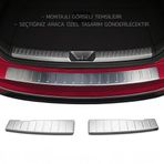 Turbo Aksesuar Dacia Sandero Stepway Arka Tampon Eşiği - Krom (2 Parça) | 2013-2017 Arası