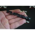 Turbo Bagaj Siyah Metal 3m 3d Bagaj Yazı Logo K