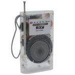 Turbo Cep Tipi Mini Şeffaf Pilli Analog FM Radyo
