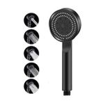 Turbo Fan 5 Fonksiyonlu Su Tasarruflu Duş Başlığı Turbo El Duşu Siyah