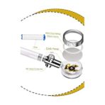 Turbo LED Işıklı Duş Başlığı Pervaneli Filtreli Su Tasarruflu Duş Başlıgı Turbo El Duşu Banyo Fiskiyesi LED Işıklı Lüks Duş Başlığı - 1 lt