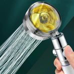 Turbo Pervaneli Ve Filtreli Su Tasarruflu 360 Derece Dönebilen Tazyikli Duş Başlığı (5224)