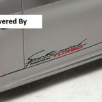 Turbo Yan Kapı Çamurluk Sticker Araba Oto Yapıştırma 2Adet