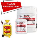 Turbopax 20 kg Fırçasız Oto Şampuanı ve 5 kg Lastik Parlatıcı Seti