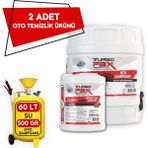 Turbopax 20 kg Fırçasız Yüksek Konsantre Oto Şampuanı ve 5 kg Motor ve Jant Temizleyici Seti