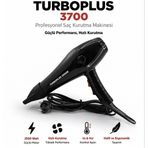 TURBOPLUS 3700 W Prfesyonel Kuaför Fön Makinesi Saç Kurutma Makinesi AC Motor, Soğuk Hava