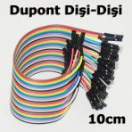Turbosepet 10Cm Dupont Dişi - Dişi Kablo Jumper Kablo Breadboard Kablosu