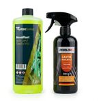TurboShine NeonBlast Neon Jant Temizleyici 1 Lt + Parlax Lastik Parlatıcı Sprey 500ml - Profesyonel Tekerlek Bakım Seti, Derin Siyah Islak Görünüm ve Ekstra Parlaklık