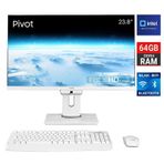 Turbox Taxpro60 İ5 14400 64Gb Ddr4 2Tb M.2 Nvme 23.8 İnç Fhd Pivot Bth Webcam Wifi All İn One Pc