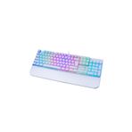 Turbox TR-MK10PD Gaming Mekanik Pudding Tuş Bilek Destekli Blue Switch Beyaz Mekanik Rgb Klavye