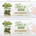 Turco 2x100 Yaprak Yeşil Sabun/Yeşil Çam Doğadan Pratik Yüzey Temizlik Havlusu