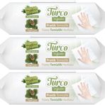 Turco 3x100 Yaprak Yeşil Sabun/Yeşil Çam Doğadan Pratik Yüzey Temizlik Havlusu