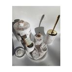 Ture Concept Banyo Seti Tepsi , Çöp Kovası,tuvalet Fırçası, Sıvı Sabunluk,tepsi