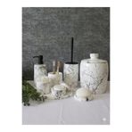 Ture Concept Siyah beyaz beton siyah pompa ve fırçalı banyo seti