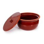 Tureks Pottery Tam Sırlı Güveç Tencere (Büyük)