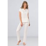 Türen 3236 Ekru Kadın Pijama Takımı