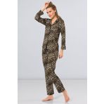 Türen 3261 Leopar Kadın Pijama Takımı