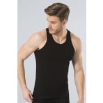 Türen Erkek Halter Yaka Likralı Spor Atlet 171/Siyah