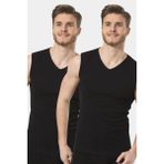 Türen Erkek Spor V Yaka Atlet (2'li Paket) 158/Siyah