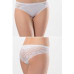 Türen Kadın Likralı Dantelli Bikini (2'li Paket)