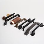 Turgutlar Yapı Rustik Metal Kulp Modelleri Mutfak Dolap Çekmece Mobilya Kulbu Siyah Kulp - 128 mm