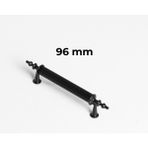 Turgutlar Yapı Rustik Metal Kulp Modelleri Mutfak Dolap Çekmece Mobilya Kulbu Siyah Kulp - 96 mm