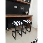 TURGUTSAN MOBİLYA Bar Taburesi bar sandalyesi 65 cm - Beyaz - Siyah