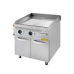 Turhan Çelik TC.9IEK800 Krom Kaplı Alt Dolaplı 80x93x85 cm Elektrikli Düz Pleyt Izgara
