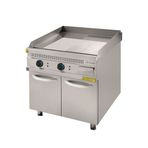 Turhan Çelik TC.9IEK820 Tam Oluklu Krom Kaplı Alt Dolaplı 80x93x85 cm Elektrikli Pleyt Izgara