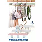 Turk 3 Lü Sütyen Askısı Dolap Içi Şal Kravat Kemer Çanta Askısı