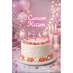 Türk Ailem Pasta Süsleme Seti | Çok Renkli 3D - Canım Kızım
